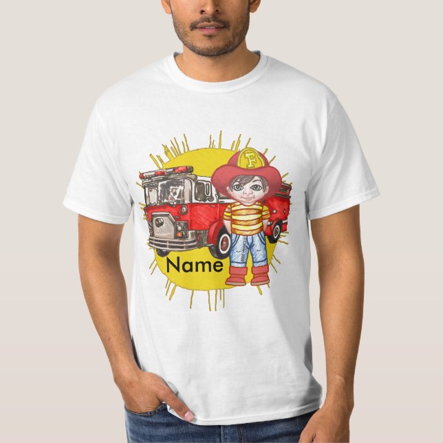 Ein kleiner Feuerwehrmann T-Shirt (Vorderseite)