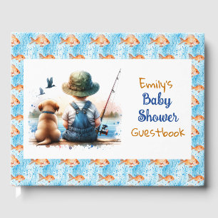 Ein kleiner Fisherman Babydusche für niedliche J Gästebuch