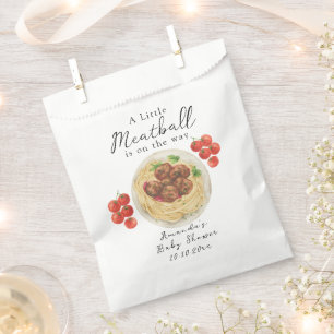Ein kleiner Fleischbällchen ist auf dem Weg Baby S Geschenktütchen