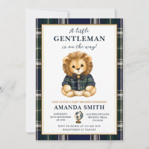 Ein kleiner Gentleman ist auf dem Weg Baby Shower Einladung