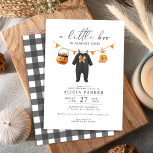 Ein kleiner Halloween-Baby-Empfang Einladung
