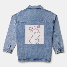 Ein kleiner Hase aus Gefühlen Jeansjacke