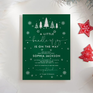 Ein kleiner Haufen Minimalistischen Weihnachtsjung Einladung