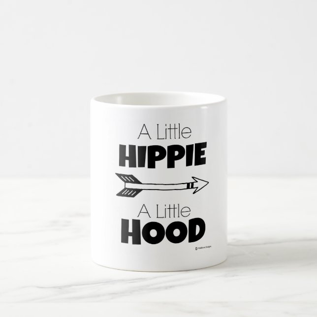 EIN KLEINER HIPPIE EINE KLEINE HAUBE KAFFEETASSE (Mittel)
