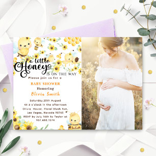 Ein kleiner Honig ist auf dem Weg Bee Baby Dusche  Einladung
