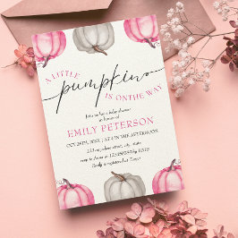 Ein kleiner Kürbis | Girl Fall Baby Dusche Einladung