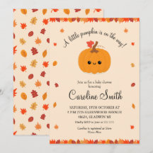 Ein kleiner Kürbis Herbst Herbst Baby Shower