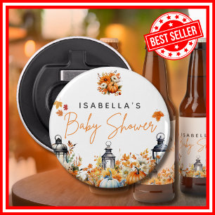 Ein kleiner Kürbis Herbst Herbst Floral Baby Showe Flaschenöffner
