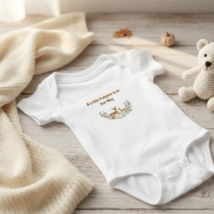 "Ein kleiner Kürbis ist unterwegs" Baby-Bib Baby Strampler