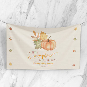 Ein kleiner Kürbis ist unterwegs! Babyparty Banner