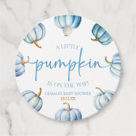 Ein kleiner Kürbis ist unterwegs! Babyparty Geschenkanhänger