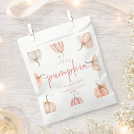 Ein kleiner Kürbis ist unterwegs! Babyparty Geschenktütchen