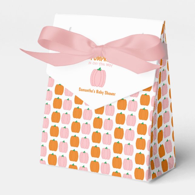Ein kleiner Kürbis ist unterwegs Geschenkschachtel (Vorderseite)