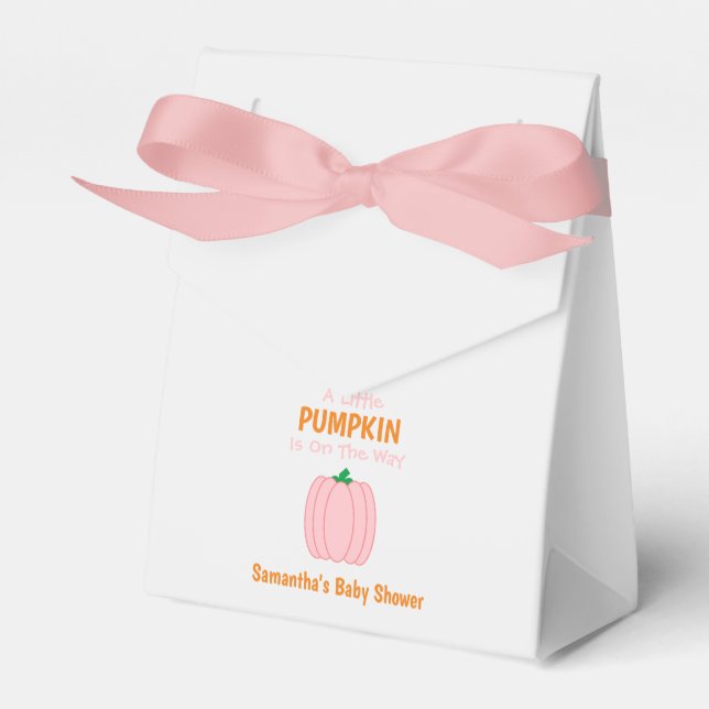 Ein kleiner Kürbis ist unterwegs Geschenkschachtel (Vorderseite)