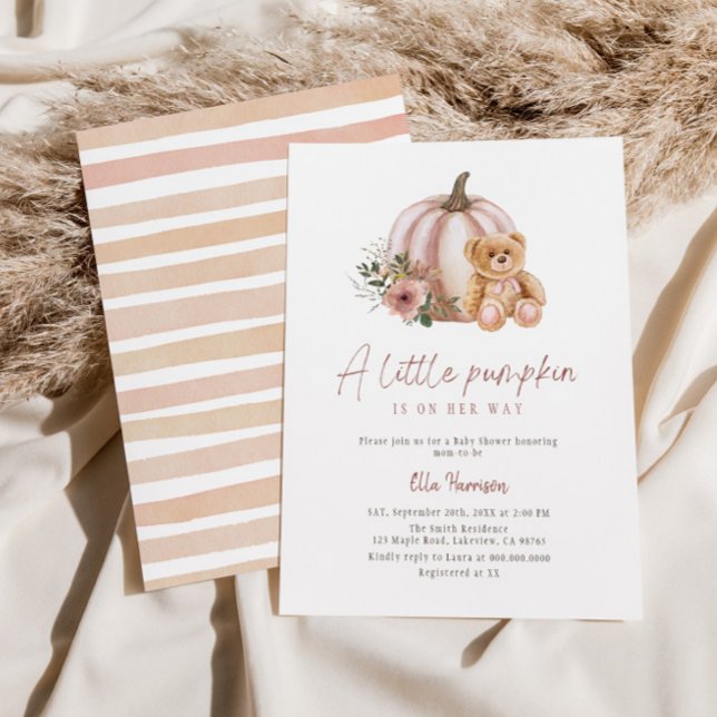 Ein kleiner Kürbis Vintager Kürbiskürbis Einladung (Von Creator hochgeladen)