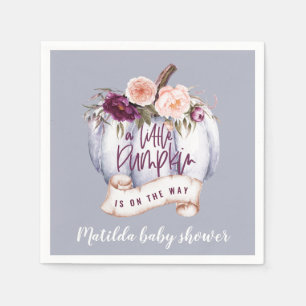 Ein kleiner Kürbisfall Baby Dusche Party Serviette