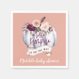 Ein kleiner Kürbisfall Baby Dusche Party Serviette