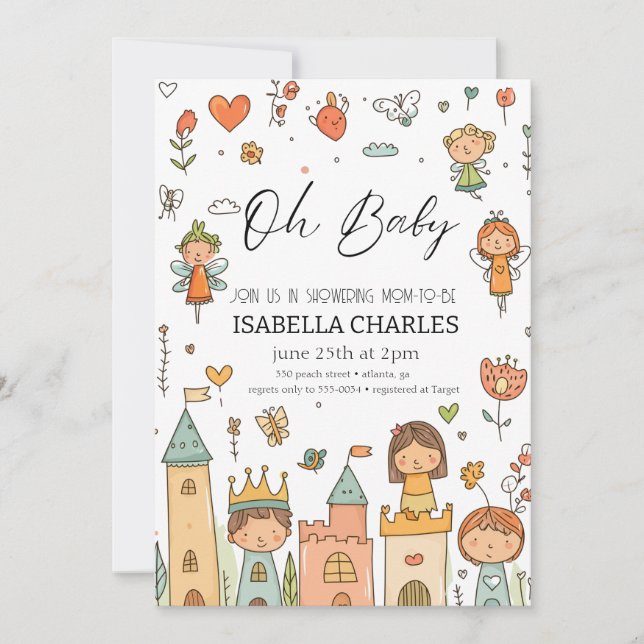 Ein kleiner Mann ist unterwegs Einladung (Vorderseite)