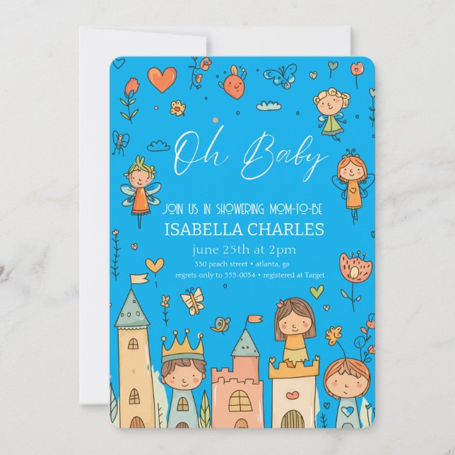 Ein kleiner Mann ist unterwegs Einladung (Vorderseite)