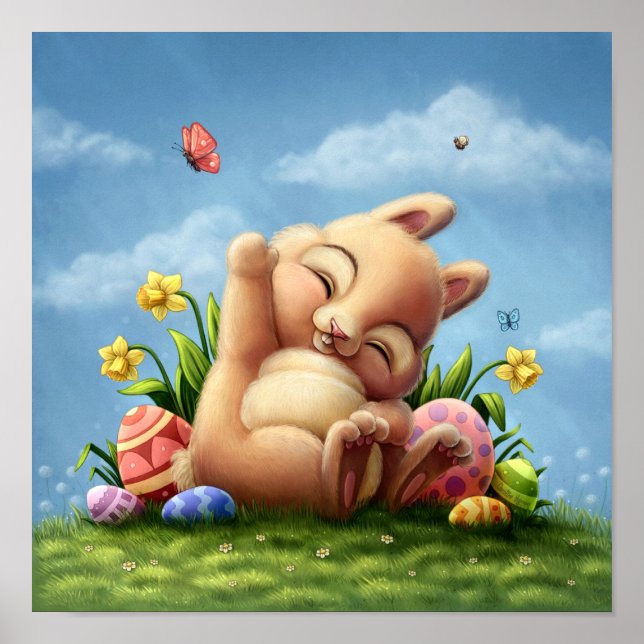 Ein kleiner Osterhase Poster (Vorne)