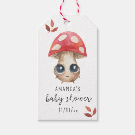 Ein kleiner Pilz ist unterwegs - Babydusche Geschenkanhänger