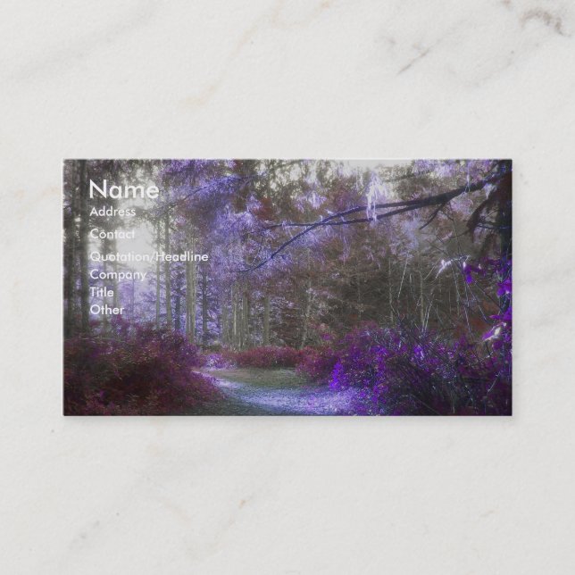 Ein kleiner Platz Visitenkarte (Vorderseite)