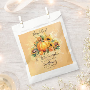 Ein kleiner Pumpkin   Sonnenblumen Herbstdusche Geschenktütchen