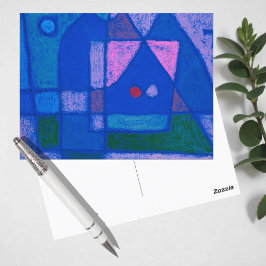 Ein kleiner Raum in Venedig von Paul Klee, Abstrak Postkarte