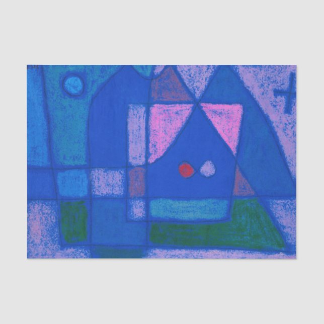Ein kleiner Raum in Venedig von Paul Klee, Abstrak Seidenpapier (Vorderseite)