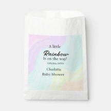 Ein kleiner Regenbogen ist auf dem Weg Baby Shower
