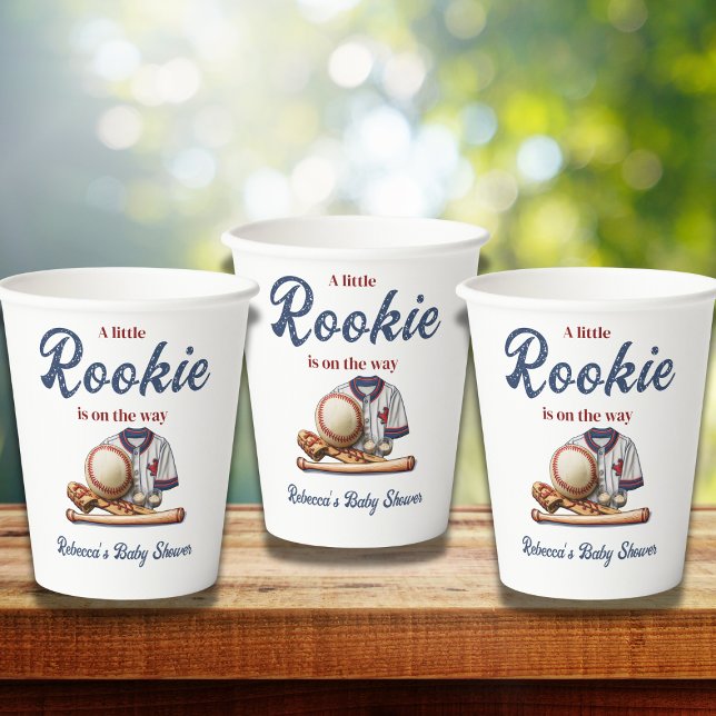 Ein kleiner Rookie auf dem Weg - Baseball Baby Dus Pappbecher (Von Creator hochgeladen)