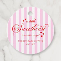 Ein kleiner Schatz Rosa Rote Herzen Babyparty