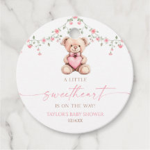 Ein kleiner Schatz Rosa Teddybär Baby Shower