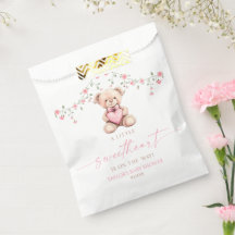 Ein kleiner Schatz Rosa Teddybär Baby Shower