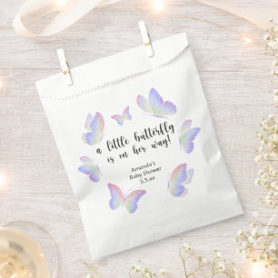 Ein kleiner Schmetterling ist auf dem Weg Baby Sho Geschenktütchen
