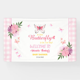 Ein kleiner Schmetterling ist auf dem Weg Mädchen Banner