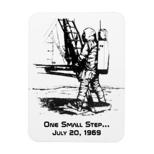 Ein kleiner Schritt Apollo 11 Mondlandung Magnet