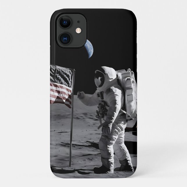 Ein kleiner Schritt, ein Riesensprung für die Mens Case-Mate iPhone Hülle (Rückseite)