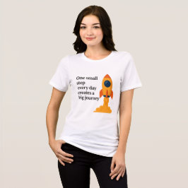 Ein kleiner Schritt - Motivierend Tri-Blend Shirt