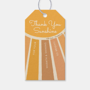 Ein kleiner Sonnenschein Baby Shower Danke Geschenkanhänger
