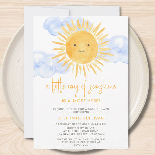 Ein kleiner Sonnenschein Baby Shower Einladung