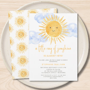 Ein kleiner Sonnenschein Baby Shower Einladung