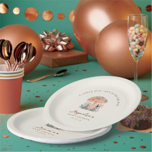 Ein Kleiner Spaß Pilz Herbst-Baby-Party Pappteller