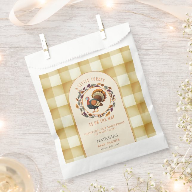 Ein kleiner türkischer Erntedank Fall Baby Dusche Geschenktütchen (Ausgeschnitten)