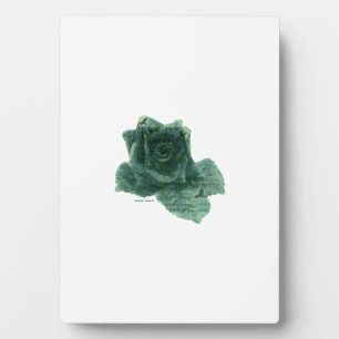 Ein kleiner Vogel erzählte mir Rose Fotoplatte