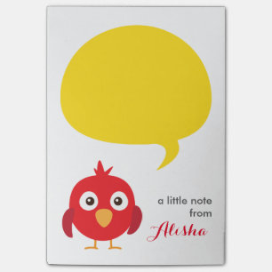 ein kleiner Vogel sagte mir Post-Itanmerkungen Post-it Klebezettel