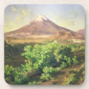 Ein kleiner Vulkan in mexikanischer Landschaft, Getränkeuntersetzer