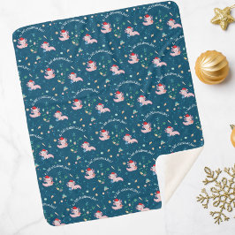 Ein kleiner Weihnachtsspass Niedliches Glück Santa Sherpadecke
