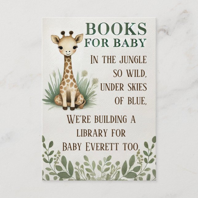 Ein kleiner Wilder Begleitkarte (Vorderseite)