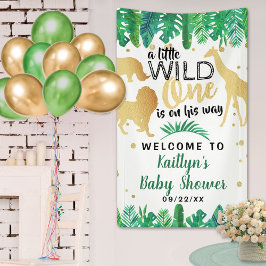 Ein kleiner Wilder ist unterwegs mit einer Babydus Banner